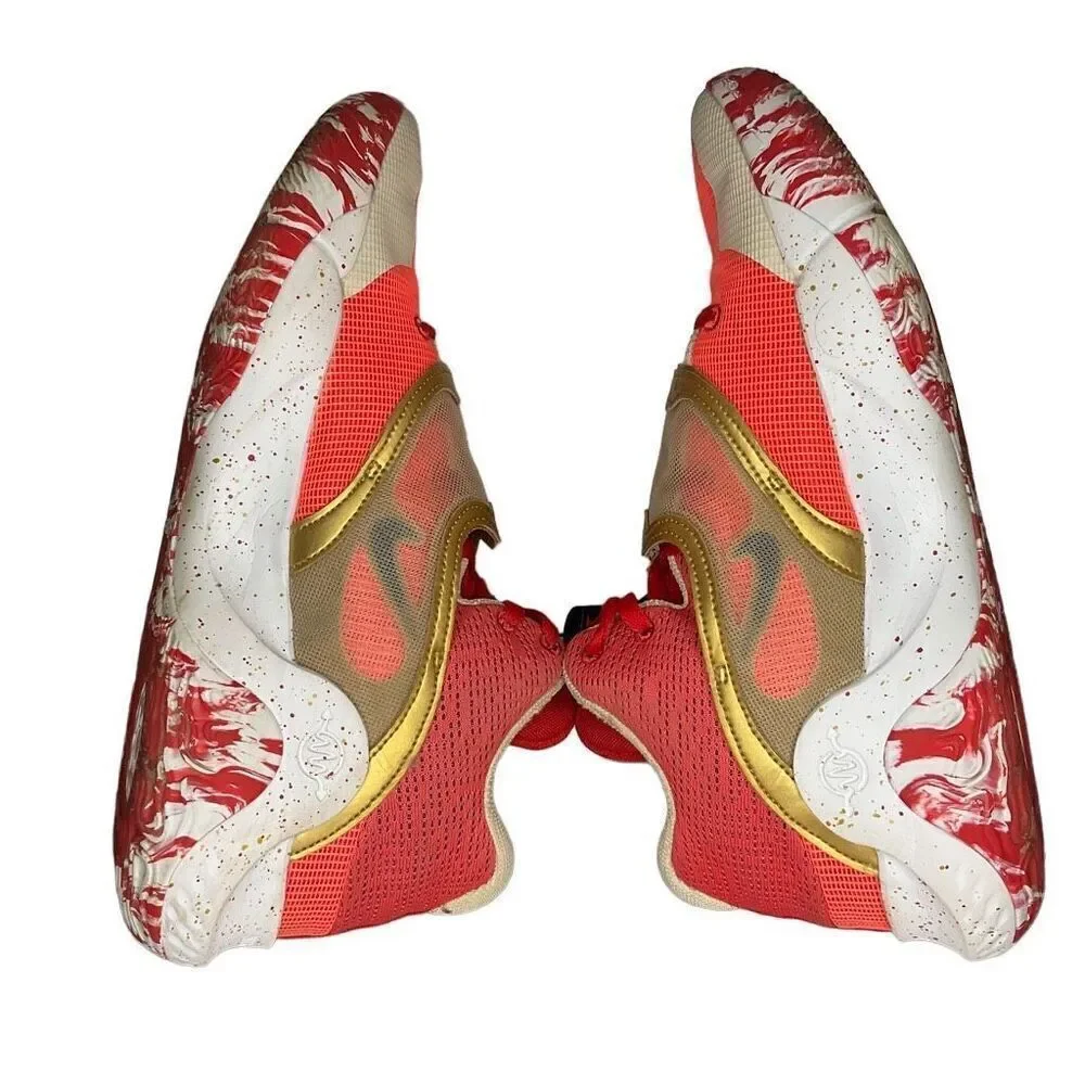 Nike KD Trey 5 X Shoes DD9538 600 University Red/Metallic Gold Men’s 11